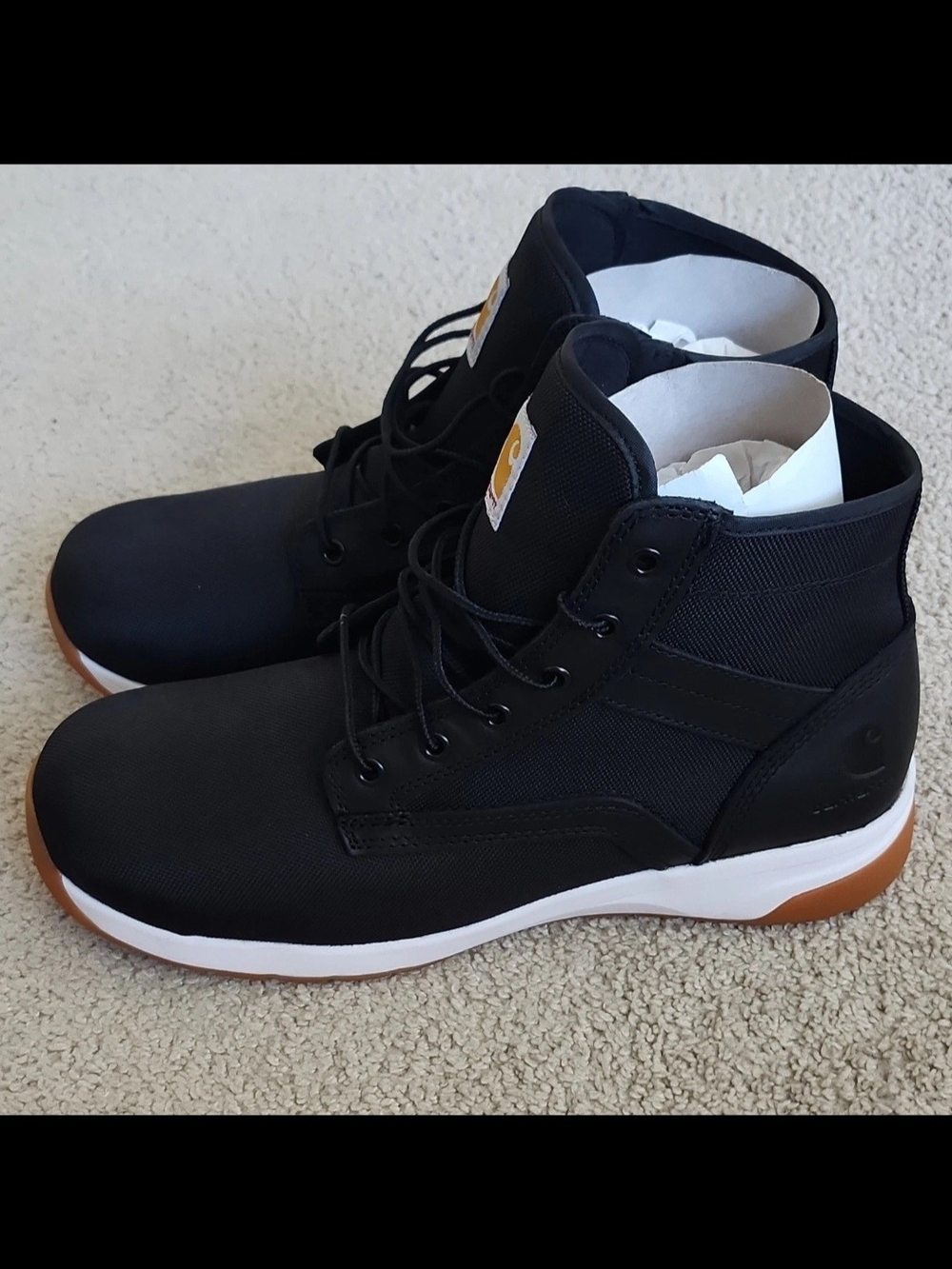 Carhartt Force 5" Nano Composite Toe Work Boots Black FA5441-M Men’s 11W - Picture 2 of 16